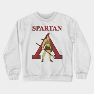 Spartan Warrior of Sparta Lambda Ancient Greece Crewneck Sweatshirt